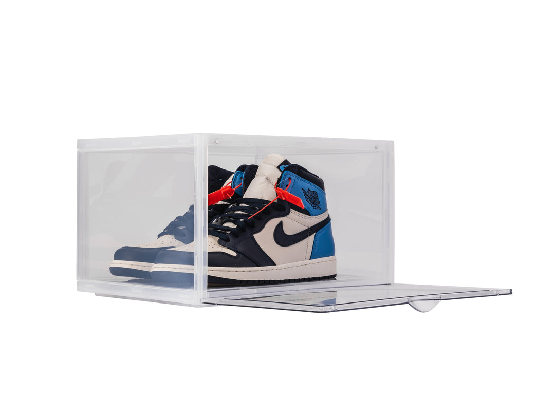 Side Door Sneaker Display Boxes | Clear 2 Pack