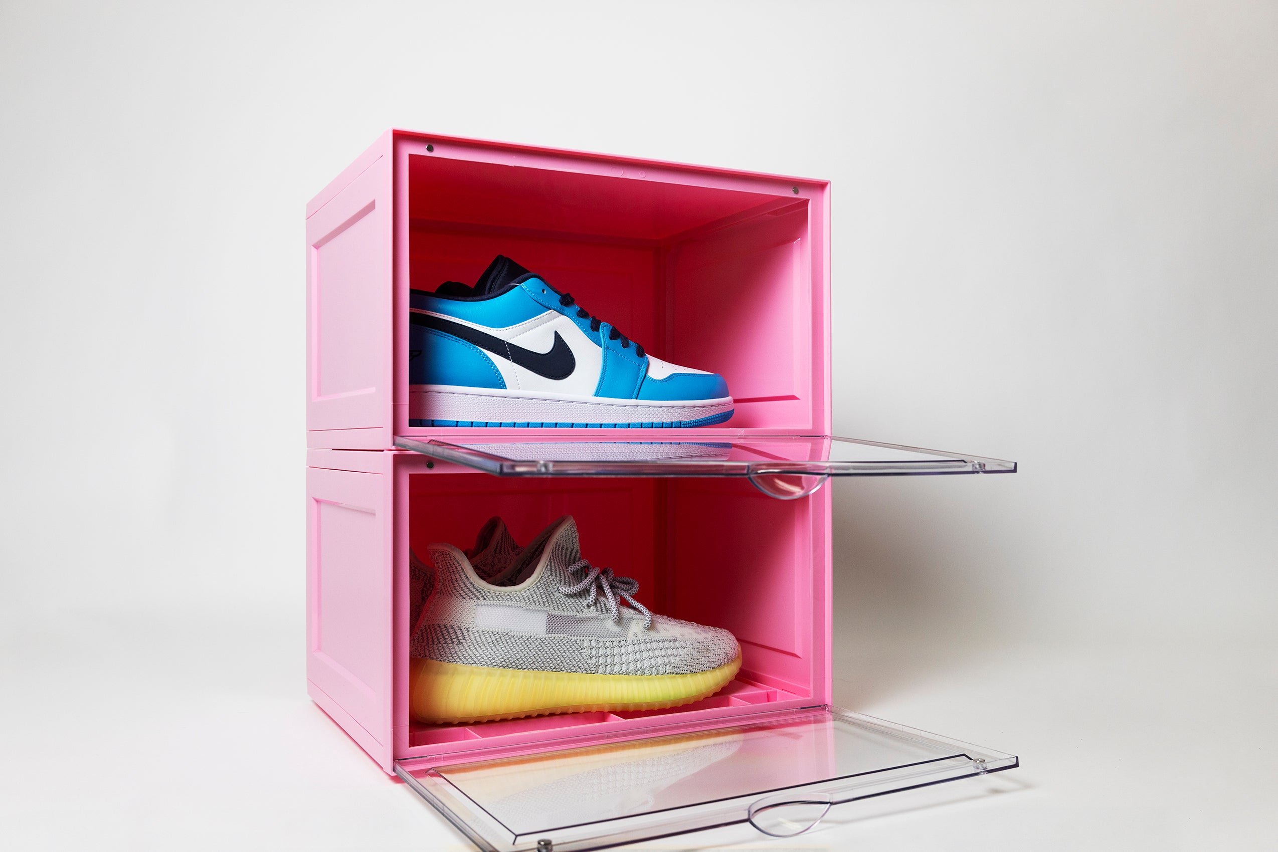 Side Door Sneaker Display Boxes | Pink 2 Pack – SCHUMI