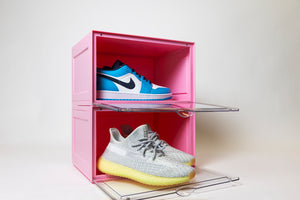 
                  
                    Load image into Gallery viewer, Side Door Sneaker Display Boxes | Pink 2 Pack
                  
                