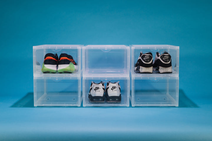 Drop Front Sneaker Display Boxes | Clear 2 Pack